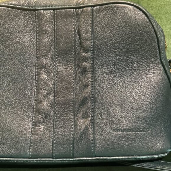 Gorgeous Blue Leather Crossbody Purse (Wanderers) - Picture 2 of 8